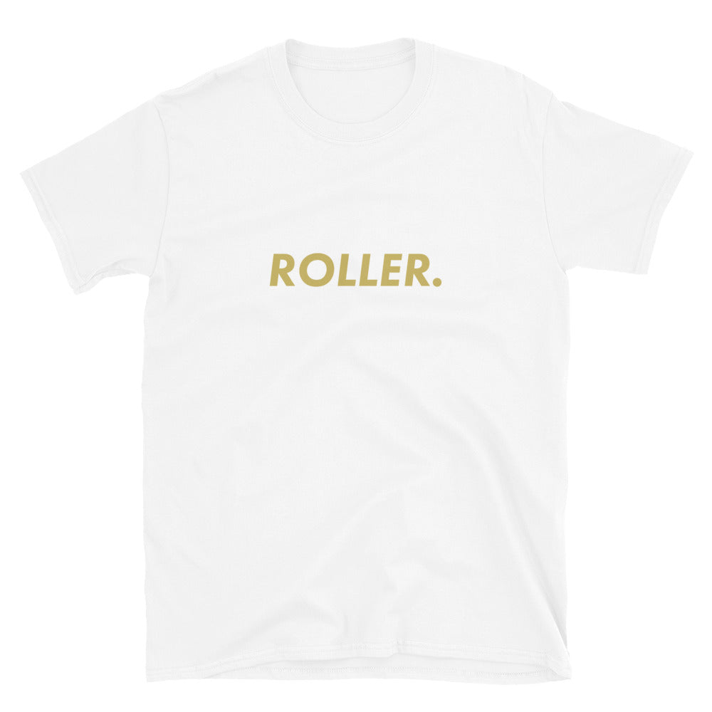 ROLLER. Gold Font Tee
