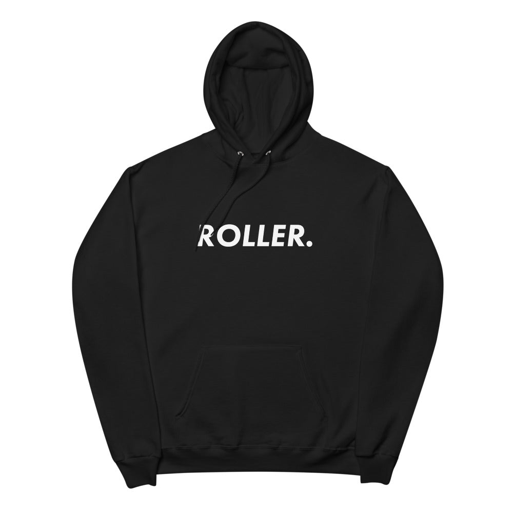 ROLLER. White Font Hoodie